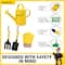Red Toolbox Stanley Jr 4-Piece Garden Hand Tool Set With Gloves
